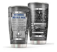 20 Oz Mechanic Hourly Rate Tool Tumbler - Cool Mechanical Engineering Gifts for Men - Dad, Son, Husband, Fathers Day, Christmas Gifts