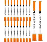 20 Pack 0.5ml/cc Multiple Uses Measuring Tools with 31G(6mm), Plastic Tube, Individually Wrapped