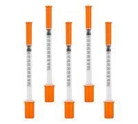 20 Pack 0.5ml Syringes with 32G(6mm) Tool , Multiple Uses Laboratory Accessories, Individually Sealed Packaging