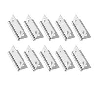 20 Pack 1.5 Inch Butt Hinge Stainless Steel Folding Hinges Cabinet Mini Small Box Door for Cabinet Installation