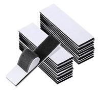 20 Pack 10 Pairs Hook and Loop Strips Heavy Duty 0.79x3.9 Inch - Self Adhesive Reusable Double Sided Sticky Tape for Walls, Doors, Tables - Strong & Sticky Strips Tape