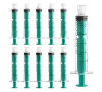 20 Pack 10ml Syringes with Cap, Colostrum Syringe without Needle, Leak-Proof Luer Lock Plastic Feeding Syringe Small, Individually Wrapped for Measuring Liquids, Feeding Pets, Scientific Lab