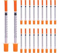 20 Pack 1ml 30G 8mm Individually Packed-Precision Multiple Uses Distribution Measuring Tools, Plastic Multi-Purpose Measuring Tools