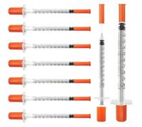 20 Pack 1ml Plastic Measuring Dispenser with Micro-Fine Tip, Individually Sealed & Sterile, High Clarity Graduated Scale for Liquid Refill, Pet Feeding, Lab, DIY Craft Supplies
