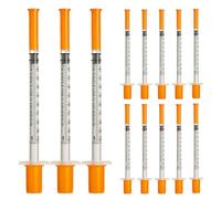 20 Pack 1ml Syringes Individually Wrapped Dispensing Measuring Tool Plastic Needle 30G*8mm Multifunctional Syringe with Cap for Labs Accessories Pets Feeding Craft Supplies Oil or Glue