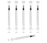 20 Pack 1ml Syringes with Cap, Colostrum Syringe without Needle, Luer Lock Feeding Small Plastic Syringes, Individually Sterile for Refilling and Liquid Measuring, Scientific Lab, Feeding Pet