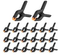 20-Pack 2 Inch Heavy Duty Spring Clamps - Nylon Plastic for Gluing