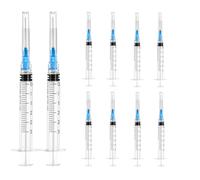 20 Pack 3ml Syringe Industry Lab Plastic Transfer Measuring Tools, Multiple Uses Measuring Tools,Individually Wrapped (20)