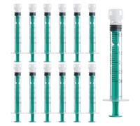 20 Pack 3ml Syringes with Cap, Colostrum Syringe without Needle, Leak-Proof Luer Lock Plastic Feeding Syringe Small, Individually Wrapped for Measuring Liquids, Feeding Pets, Scientific Lab