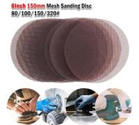 20-Pack 6-Inch Mesh Sanding Discs, Aluminum Oxide Abrasive Pads for Random Orbital & DA Sanders - 80/100/150/320 Grit, for Metal, Wood, Stone(80GRIT)