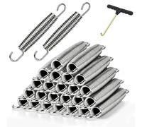 20 Pack 7” Trampoline Springs Heavy Duty Replacement Trampoline Springs with T-Hooks for 10FT/12FT/14FT/16FT Trampoline