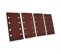 20-Pack 8-Hole Sanding Sheets 93x185mm Mixed Grits 60-240 | 20 Pack Mixed Grit Sandpaper Sheets 93x185mm, 8-Hole Aluminium Oxide Abrasive Paper 60/80/120/240 for Orbital