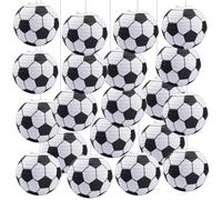 20 Pack 8 Inch Soccer Ball Paper Lantern Party Favors Indoor Soccer Ball Paper Lantern Hanging Table Centerpiece for Copa America 2025 World Cup Birthday Sport Theme Party Decorations