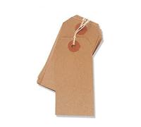 20 Pack - 96 x 48mm Brown Buff Strung Tags 977298