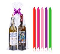 20 Pack 9x20 inches Easter Clear Cellophane Bags Set included 20pcs Basket Bags 20pcs Pull Bow Set Perfect for Valentine's Day Easter Gift, Presents, Wine Bottles, Bridal/Baby Showers, 2Mil Thick