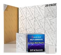 【20 Pack】 Acoustic Panels Self-Adhesive (0.4" Thick | 0.8lb/ft³ Medium Density) - 12x12 Soundproof Foam Tiles for Home Office/Wall Sound Absorption, Noise Reduction Panels Studio Use - Gray