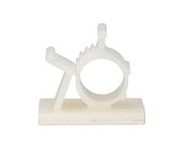 20 Pack Adjustable Adhesive Cable Clips Nylon Wire Management Clamps for 0.87-1 Inch Diameter Cords Reusable Stick-on Cord Organizer for Automotive and Home Office