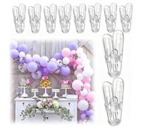 20 Pack Balloon Arch Clips Plastic Spring Clamp-2.4" Heavy Duty Clip to Easily Create Balloon Garland, Balloon Arch Kit, Balloon Clips for Weddings, Birthdays, Baby Showers Photography Studios