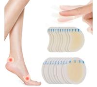 20 Pack Blister Plasters for Feet, Hydrocolloid Blister Plasters, Foot Treatment, Heal Fast, Invisible Hydrocolloid Gel Blister Bandages - Blister Cushions for Heel & Foot, Water Resistant Bandages