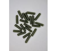 20 Pack Bullet Buffer Beads 25mm & 12mm Brown and Green Carp Fishing Tackle Rig Accessories (25mm, Green)