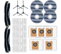 (20 Pack) C20 Omni Replacement Parts for Eufy C20 Omni Robot Vacuum, 2 Roller Brush, 4 Side Brushes, 5 HEPA Filters, 5 Dust Bags, 4 Mop Pads, Vacuum Attachments Accessories Kit