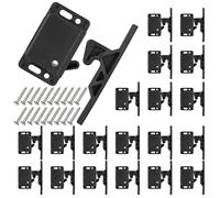 20 Pack Cabinet Door Latch RV Drawer Latch 10 LBS Pull Force RV Drawer Latches and Catches, Push to Close Grabber Catches for RV, Camper, Trailer, Motor Home, Kitchen, Motorhomes, Boats