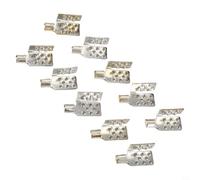 20 Pack Capacity Plated Copper Crimp Terminal for Infrared for Heating Foil Cable 40mm² Systems Silver Mounting Clamps Connectors Underfloor Heating