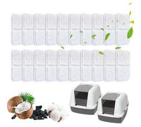 20 Pack Cat Litter Box Filters for Catit Airsift Jumbo/Regular/Smartsift Litter,Pet Air Filter Purifier