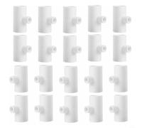 20 Pack Chicken Waterer Pvc Tee Fittings For Fully Automatic Poultry Systems White Leak Proof Nipple Drinkers For Ducks Quails Rabbits And Livestock Farming Supplies Easy Install No Drill Required
