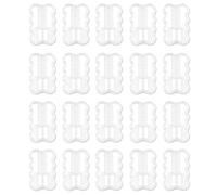 20 Pack Clear Cable Protectors Prevent Fraying, Invisible Charger Saver for Phone and Tablet Charging Leads, Universal Rigid Plastic Dual Wave Wire Organiser Cover, Anti-Bending