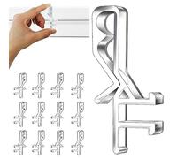 20-Pack Clear Plastic Blind Clips - Effortless Window Valance and Blind Repair Clips - Durable, Transparent, Easy to Install