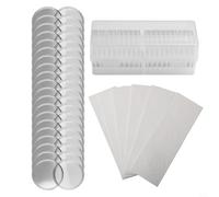 20 Pack Clear Round Coin Capsules with Storage Box, PS Plastic Holders for 17mm to 46mm, Includes For EVA Pads for Safe Display and Protection of Commemorative