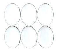 20 Pack - CleverDelights Glass Oval Cabochons - 22x30mm - Clear Magnifying Cabs - Dome Pendant Cab