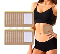 20 Pack Disposable Castor Oil Pack Wrap, 8 x 6 inches Castor Oil Patch Organic Cotton Pad, Self-Adhesive, Anti Leakage, No Wash for Men Women Christmas Gift (Oil Not Included)