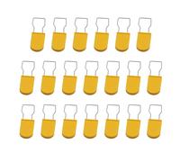 20 Pack Disposable Security Seals, Plastic & Metal Wire Tamper Proof Seals for Logistics, Warehouse, Container, Luggage & Meter Locking, Yellow