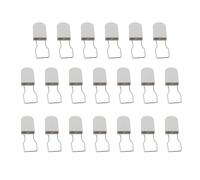 20 Pack Disposable Security Seals, Plastic & Metal Wire Tamper Proof Seals for Logistics, Warehouse, Container, Luggage & Meter Locking, White