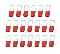 20 Pack Disposable Security Seals, Plastic & Metal Wire Tamper Proof Seals for Logistics, Warehouse, Container, Luggage & Meter Locking, Red