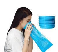 20-Pack Disposable Travel Sick Bags - Leak-Proof Emesis Bags with Twist-&-Seal Closure, Odour Control, Ideal for Motion Sickness, Pregnancy, Car, Plane & Taxi Use