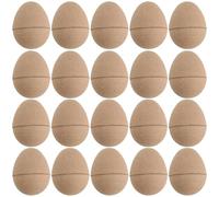 20 Pack DIY Paper Mache Easter Eggs, Fillable Blank Paper Easter Eggs, Paintable Egg Crafts Hunt Party Favors Basket Stuffers (3 x 2.2 inch)