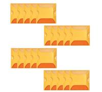 20 Pack Driveway Reflectors, 4 by 4 inch Road Reflectors Pavement Markers Ground Reflectors Reflective Driveway Marker for Driveway Entrance Road Highway Sidewalks