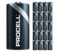 20 Pack - Duracell Procell C Cell Batteries | 1.5V Industrial Power Alkaline Battery | Home or Office Use | Car Air Freshener Promo Pack | Reliable L