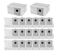 20 Pack Dust Bags Compatible with Ecovacs Deebot T90 PRO OMNI / X9S Pro OMNI, Accessories Replacement Parts, Vacuum Bags with Multi-Layer Filtration for Robot Vacuum