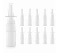 20 Pack Empty Nasal Spray Bottles 10ml - Fine Mist Saline Spray Bottle Refillable, Mini Empty Travel Atomiser for Essential Oils, Perfume, Alcohol, Home & Outdoor Use