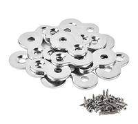 20 Pack Figure 8 Steel Desk Top Fastener Clip - Heavy Duty Figure-Eight Fasteners Clips Attaching a Table, Solid Steel, 12 Gauge