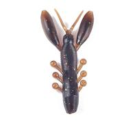 20-Pack Floating Shrimp Lures Ultra-Realistic Soft Insect Lures 7.5cm Biomimetic Fish-Shaped Baits for Freshwater Fishing(Brown)