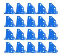 20-Pack Flooring Spacers for Laminate and Vinyl Floor Installation with 1/4 and 1/2 Inch Gap, Blue and Yellow ABS Spacers