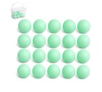 20 Pack Glow in the Dark Table Tennis Balls 40mm - Durable ABS Ping Pong Balls for Indoor Outdoor Games Training Party Family Fun Fluorescent Colors Easy to Track Also Great Cat Toy