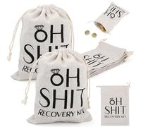 20 Pack Hangover Kit Bags, 12.5x17.5cm Drawstring Gift Bags for Bachelorette Party Bridal Shower Wedding Bachelor Party Bridesmaids Favors and Hangover Recovery Supplies with Ring Design