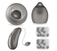 20 Pack Hearing Aid Domes for Phonak, Silicone Earbud Tips Replacement Sound Amplifier Ear Pieces Hearing Aid Accessories Washable Anti Static Open Type Domes for Seniors (Double Vent S)