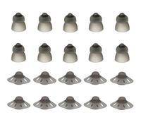 20 Pack Hearing Aid Domes for Phonak, Sound Amplifier Ear Pieces Double Layer Open Domes Washable Anti Static Silicone Earbud Tips Replacement Hearing Aid Accessories for Seniors with Hearing Loss
